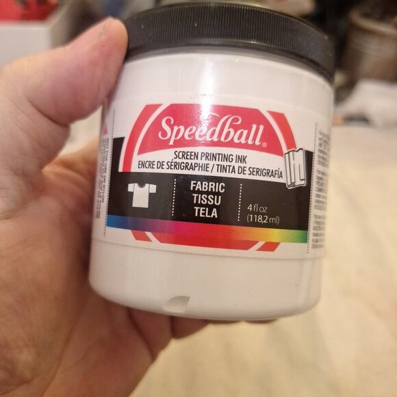 Fabric Screen Printing Ink for T-Shirt and Silkscreen 4 fl oz White Unopened - Picture 1 of 5